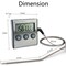 Multifunctional Remote Digital Cooking Thermometer with Timer
